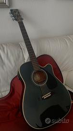 Chitarra acustica Yamaha FGX 412C BL nera