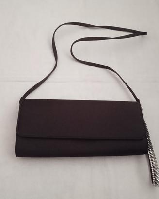 Pochette da cerimonia nera con pietre H&M