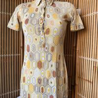 Mini abito inglese optical vintage anni 60/70