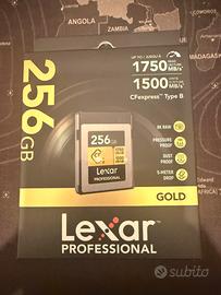 Lexar cf express type b gold 256gb