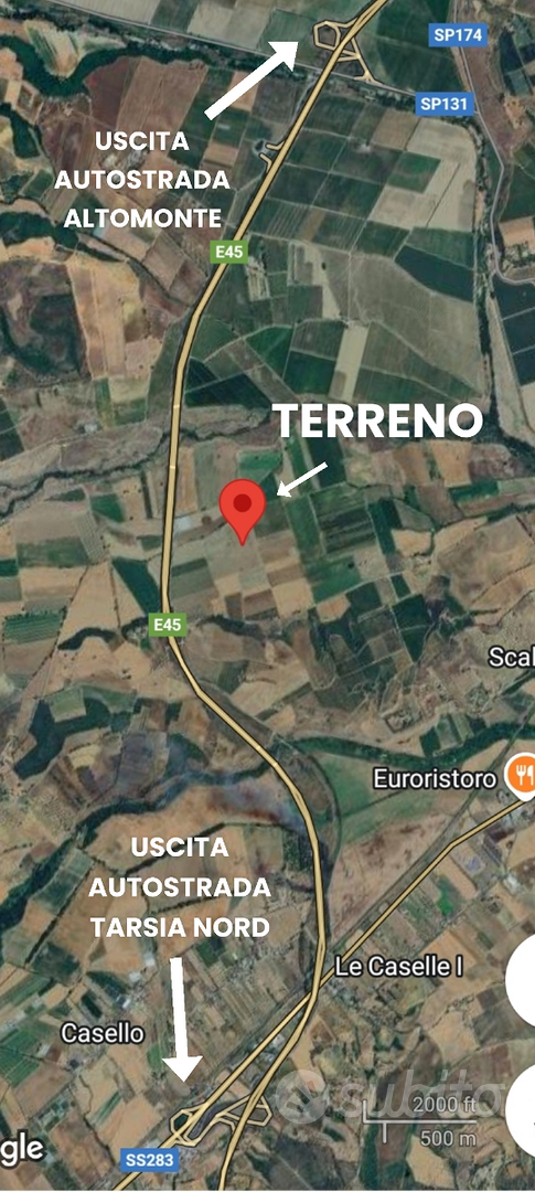 Terreno Irriguo Agricolo Pianeggiante 50000mq - Vista 2