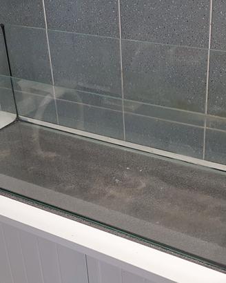 Vasca in vetro per acquario o tartarughiera 