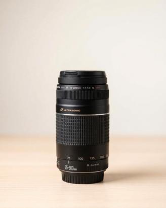 Canon ef s 75-300 mm f 4-5.6 in condizioni ottime