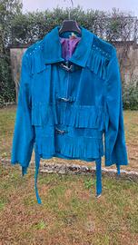 Giacca Vintage Vera Pelle Scamosciata