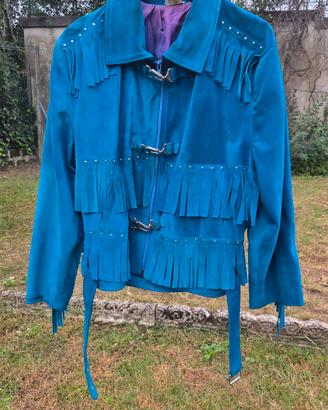 Giacca Vintage Vera Pelle Scamosciata