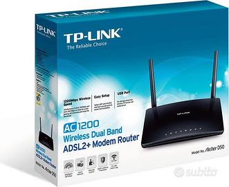 Modem Router R (ADSL) fino a 20Mbps, Wi-Fi AC1200