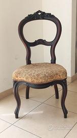 Sedia primi '900 noce