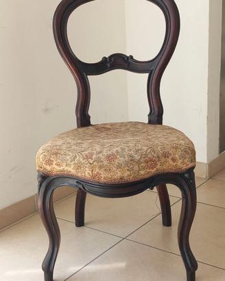 Sedia primi '900 noce