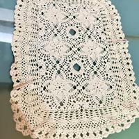 Centrotavola centrino rettangolare ricamato vintag