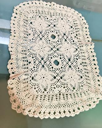 Centrotavola centrino rettangolare ricamato vintag