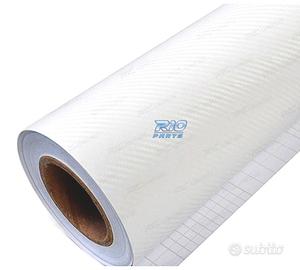 VINILE ADESIVO EFFETTO CARBONIO BIANCO