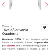 Scrivania Zanotta quaderna usata