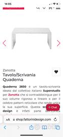 Scrivania Zanotta quaderna usata