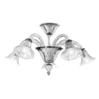 Lampadario in vetro di Murano 5 luci di Sylcom
