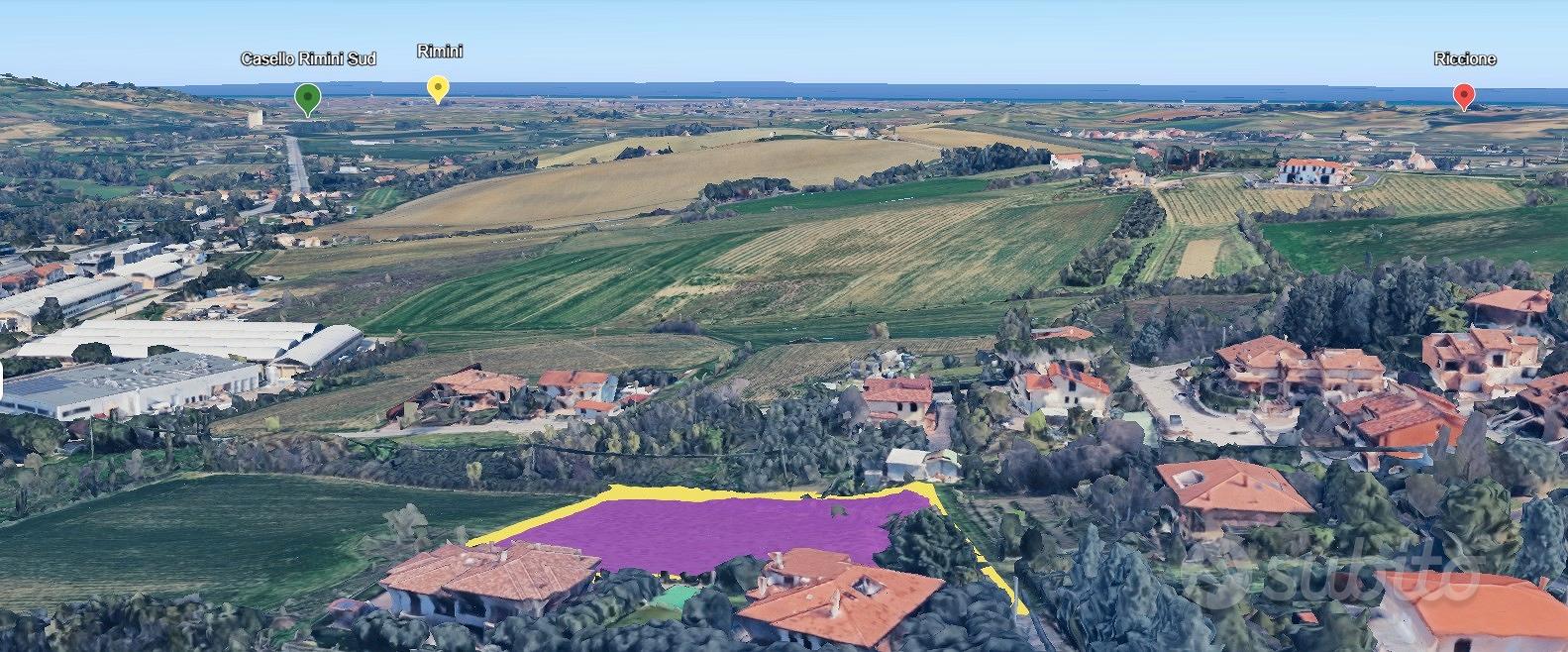 TERRENO VISTA MARE IN ZONA LOTTIZZATA a CERASOLO - Vista 3