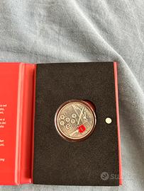 Moneta argento Olivetti Lettera 22