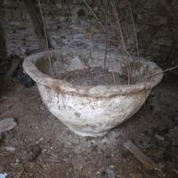 antico vaso fioriera in terracotta 120cm 