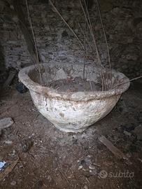 antico vaso fioriera in terracotta 120cm 