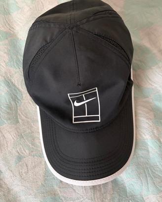 Cappello NIKE COURT Tennis Sportivo-Nero-Originale