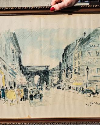 Litografia Parigi Michele Cascella 