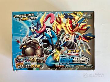 Mazzi lotta Pokemon scatola azzurra