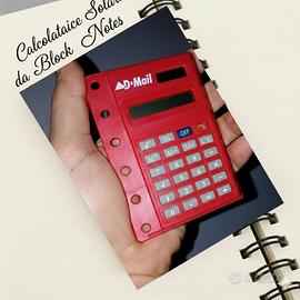 Calcolatrice Solare D-mail da Block Notes Anelli