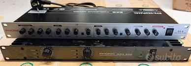 Amplificatore phonic Max 500 Mixer Phonic ZX2