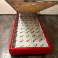 Letto singolo contenitore+materasso