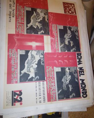 manifesto poster pubblicitario ente radio rurale