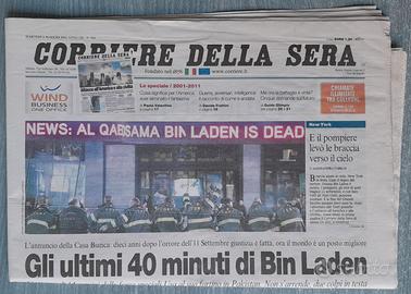 Giornale Uccisione Bin Laden Corriere della Sera