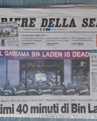 Giornale Uccisione Bin Laden Corriere della Sera