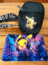 Pokémon Pikachu Borsa a tracolla + tappetino