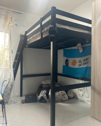 Letto una piazza e mezza con scala
