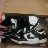 Dunk nike bianche e nere