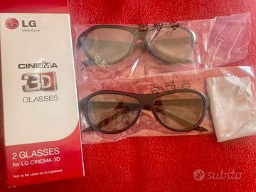 Due paia occhiali 3d LG