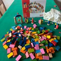 Costruzione in legno Domino rally Goki.