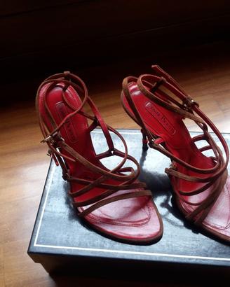 Sandali gioiello corallo Cesare Paciotti n. 37