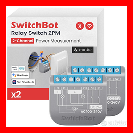 SwitchBot Matter - Interruttori relè 2 Pezzi NUOVI
