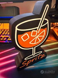 Lampada LED Spritz neon 🍹 decorazione luminosa