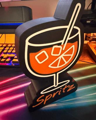 Lampada LED Spritz neon 🍹 decorazione luminosa