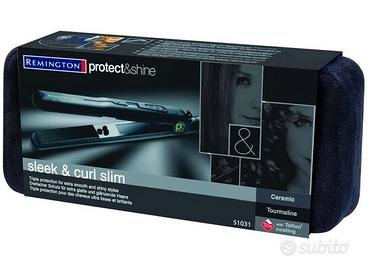 Remington protect&shine Sleek&Curl Piastra capelli