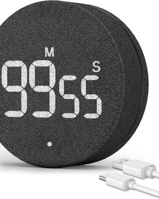 Timer Visivo LED Magnetico Nero NUOVO