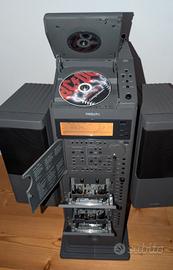 Philips AZ 9712 stereo hi-fi tower  CD, cassette..