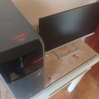 computer schermo HP + torretta Asus M32
