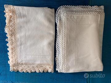 LENZUOLA SINGOLE IN LINO CON PIZZO