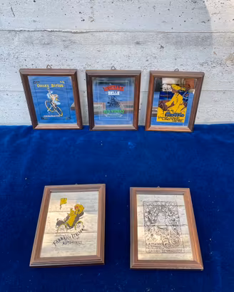 Specchietti Pubblicitari Vintage Art Nouveau