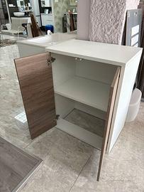 MOBILETTO CONTENITORE CON RIPIANO E ANTE