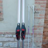 Sci da fondo, racchette e scarpe