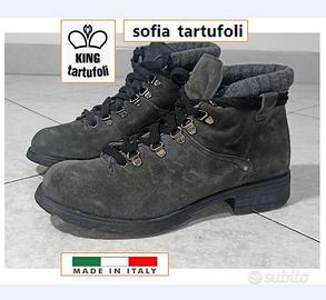 Scarponcini Sofia Tartufoli N.40 pelle scamosciata