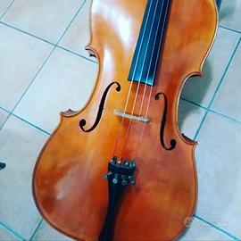 Violoncello anonimo con custodia rigida